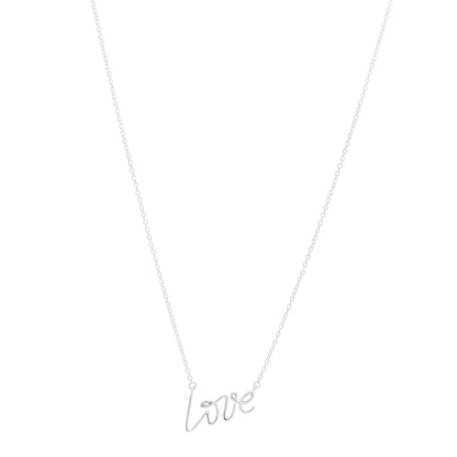 Tiffany Sterling Silver Paloma Picasso Graffiti Love Pendant Necklace 1 of 5