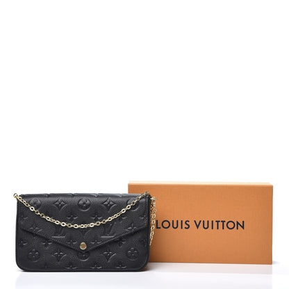 Louis Vuitton Empreinte Pochette Felicie Chain Wallet Black 12 of 12