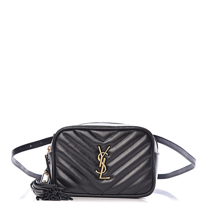 Saint Laurent Calfskin Matelasse Monogram Lou Belt Bag Black 1 of 9