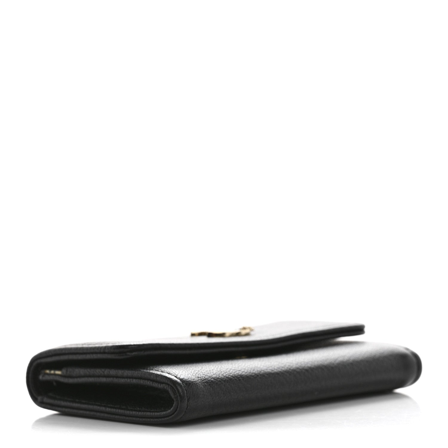 Chanel Goatskin Camellia CC Flap Card Holder Black 4 of 10