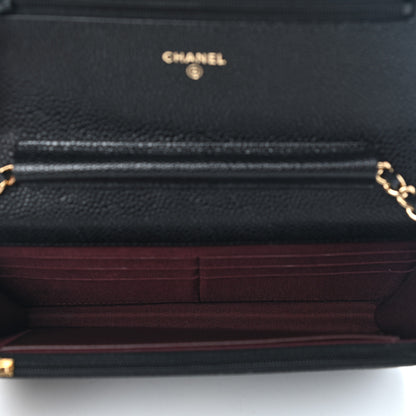 Chanel Caviar Quilted Wallet On Chain WOC Black 4 of 7