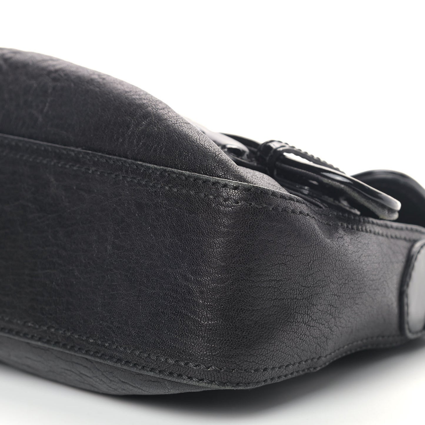 Nappa Patent B Bis Flap Bag Black