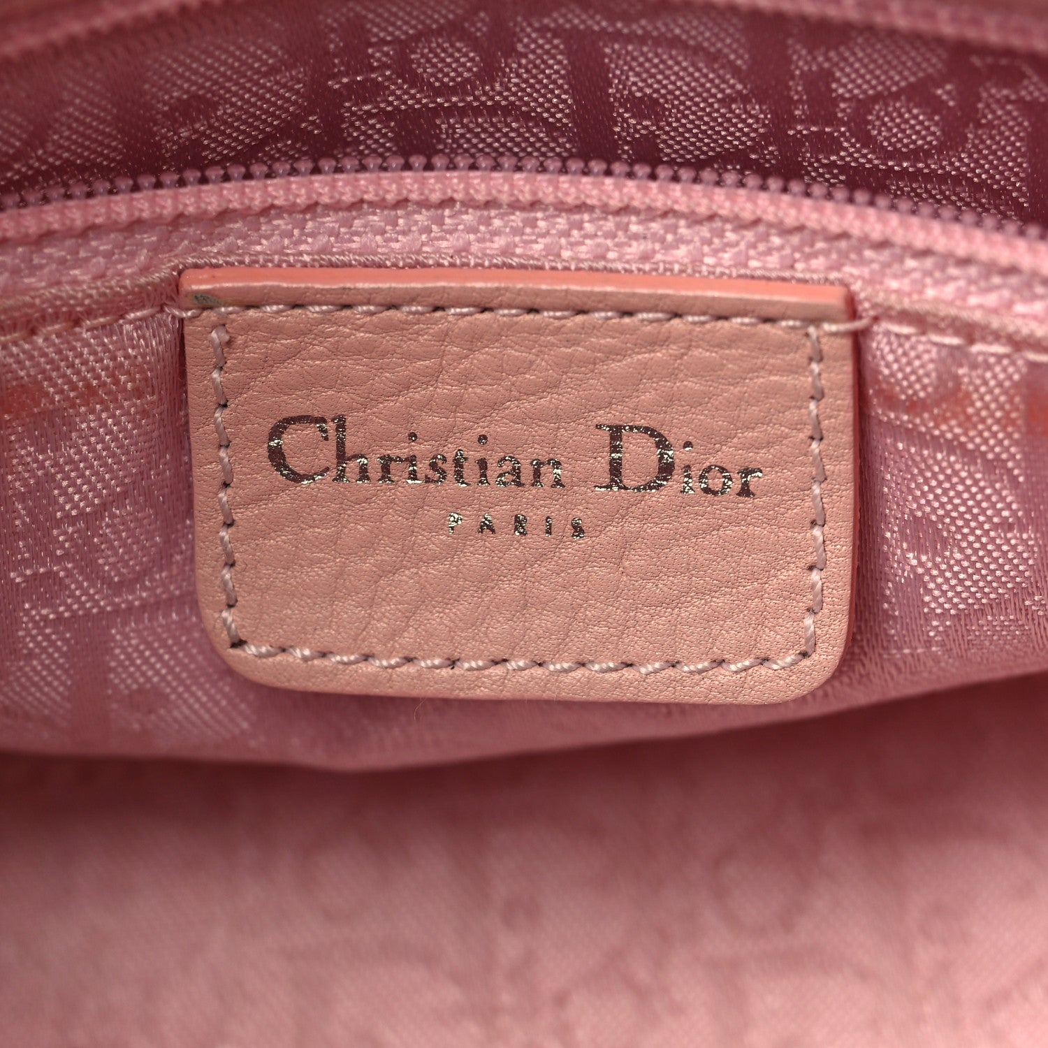 Christian Dior Calfskin Cannage Stitched Small East West Lady Dior Rose Clair 6 of 7