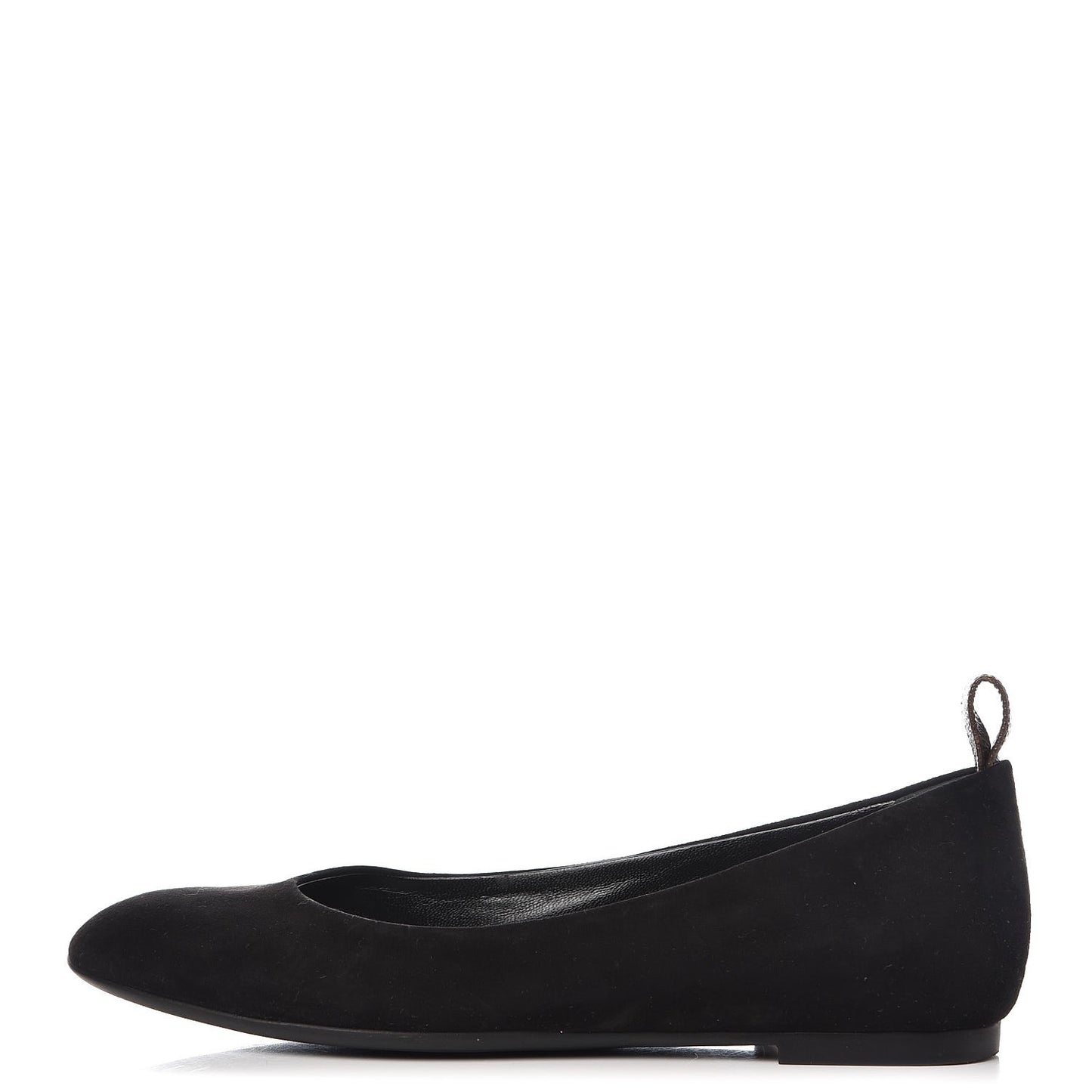 Suede Monogram Uniformes Ballet Flats 36 Black
