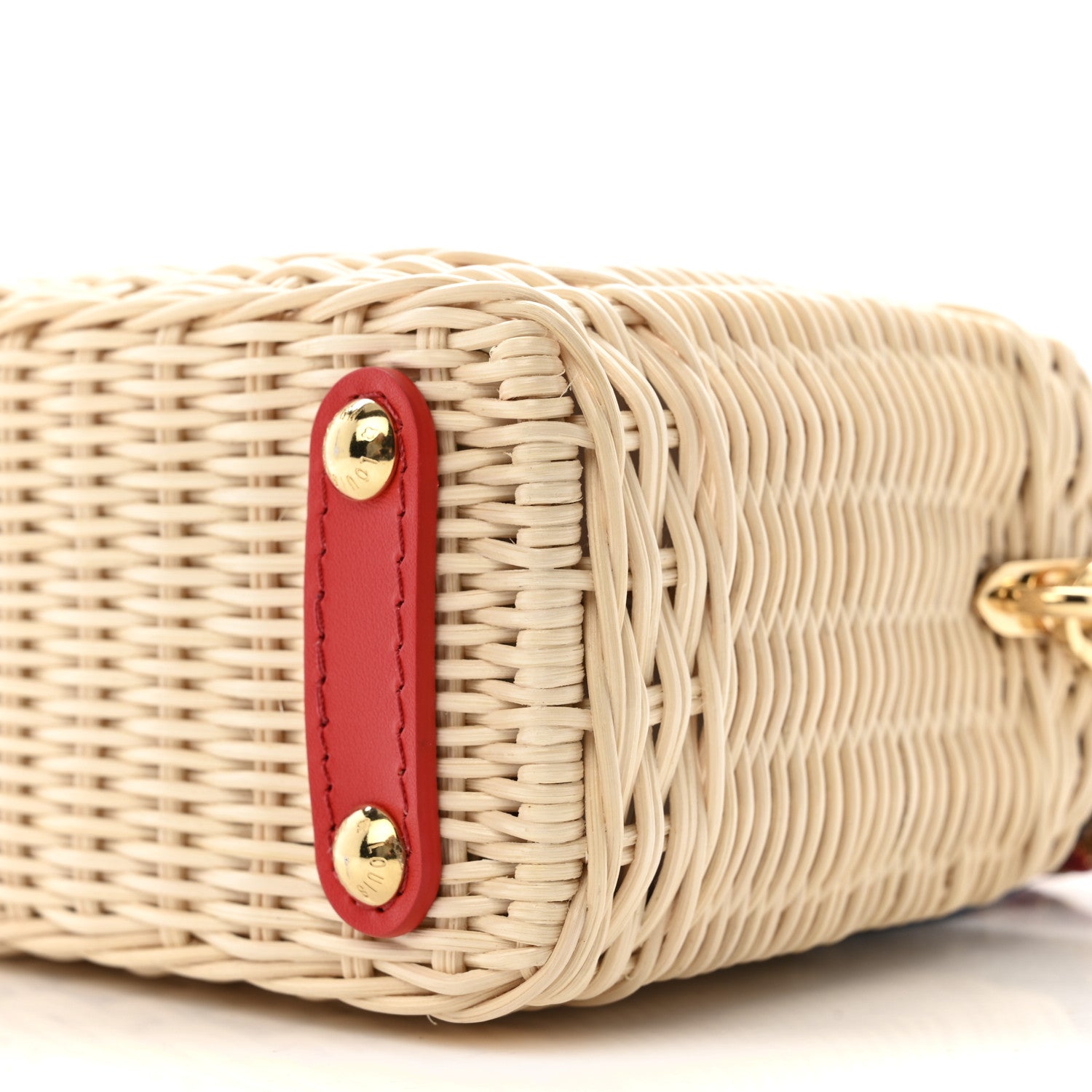 Louis Vuitton LV X TM Rattan Denim Calfskin Cerises Capucines Mini 9 of 10