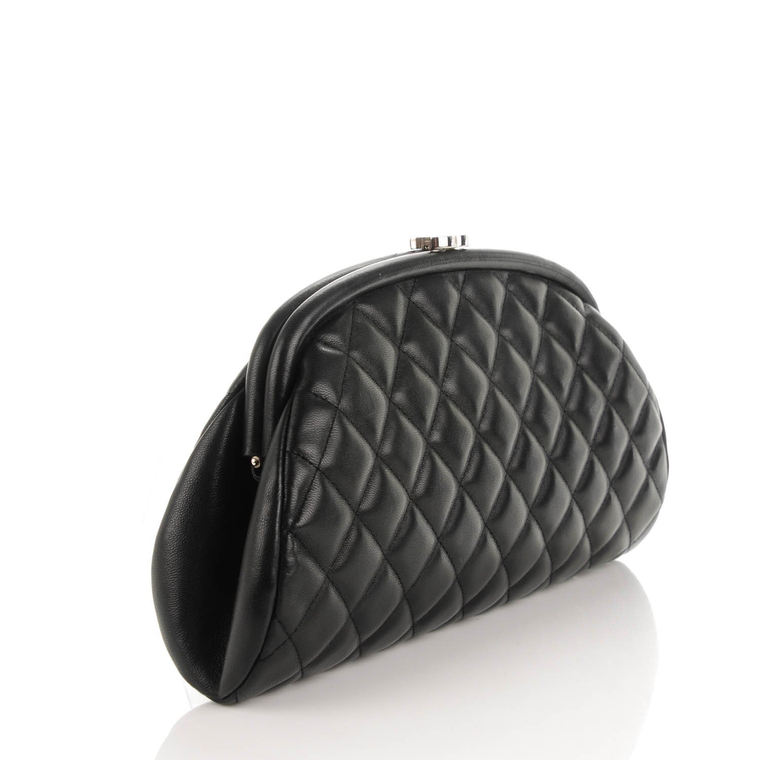 Chanel Lambskin Quilted Timeless Clutch Black 3 of 7