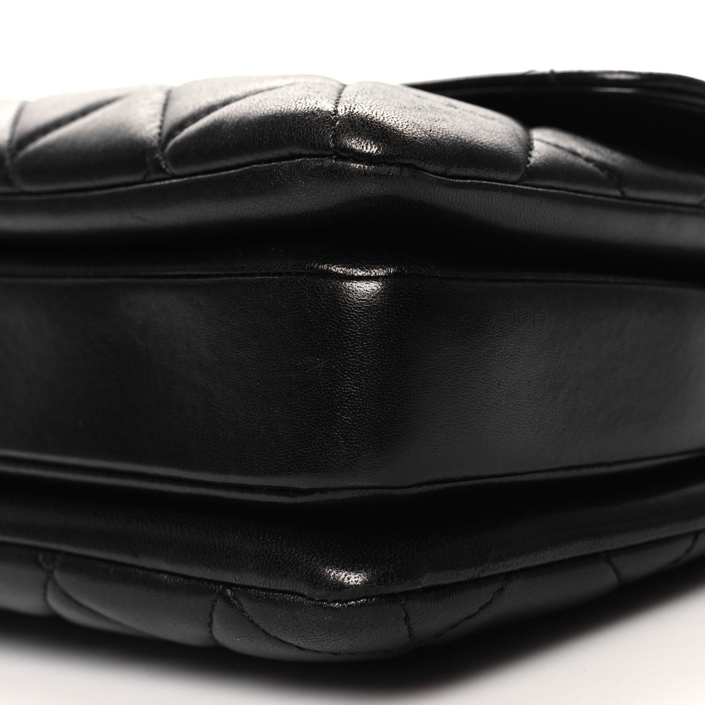 Lambskin Quilted Small Trendy CC Dual Handle Flap Bag Black