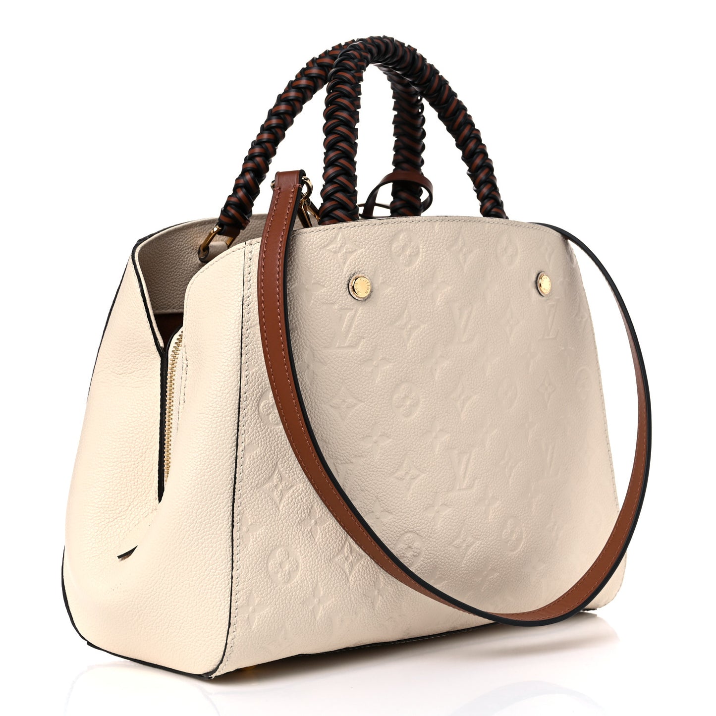 Empreinte Braided Montaigne MM Creme Beige Caramel