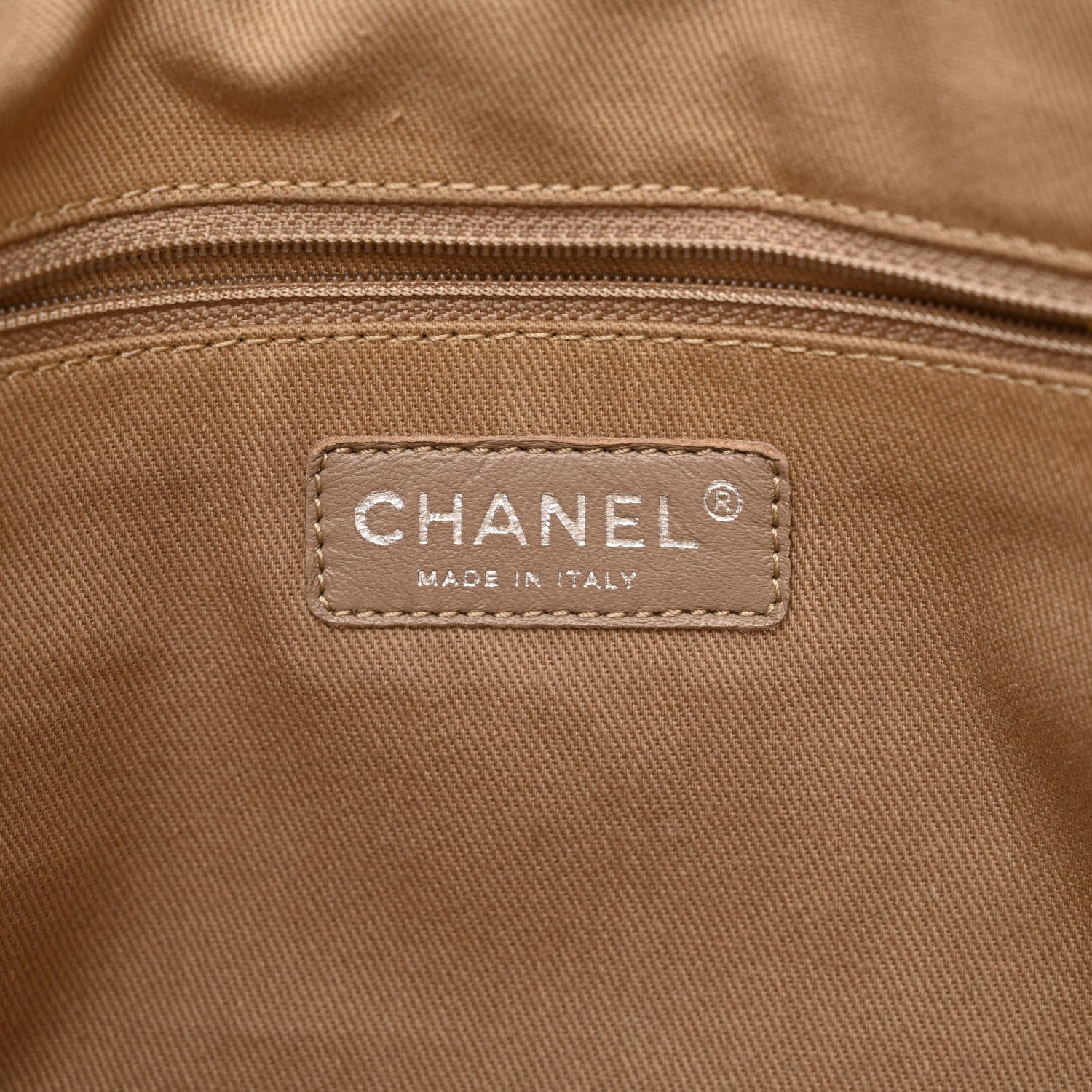 Chanel Caviar Quilted Timeless CC Soft Tote Beige 6 of 10