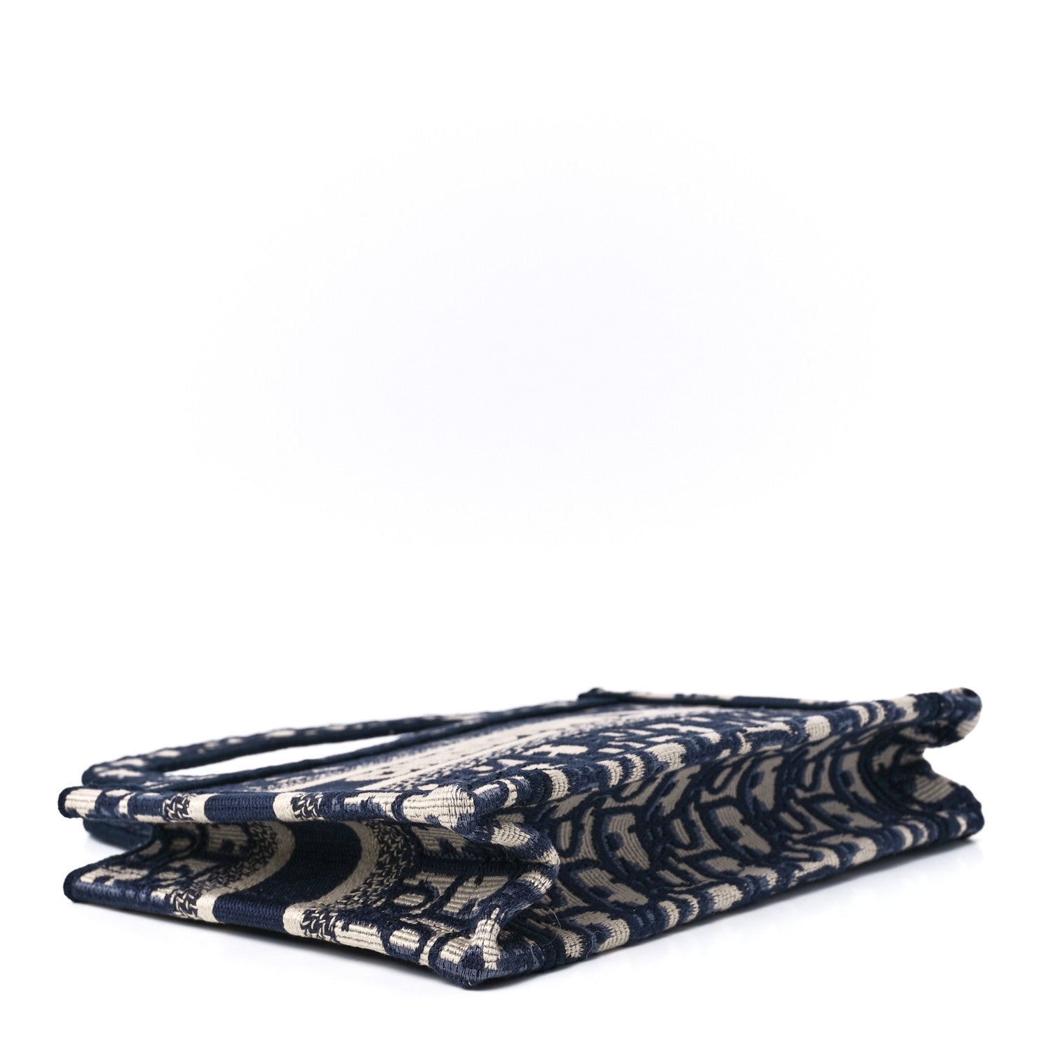 Christian Dior Oblique Mini Book Tote Blue Multicolor 4 of 11
