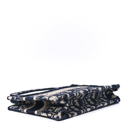 Christian Dior Oblique Mini Book Tote Blue Multicolor 4 of 11