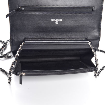Chanel Caviar Timeless CC Wallet On Chain WOC Black 5 of 9