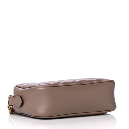 Gucci Calfskin Matelasse Mini GG Marmont Chain Shoulder Bag Porcelain Rose 3 of 8