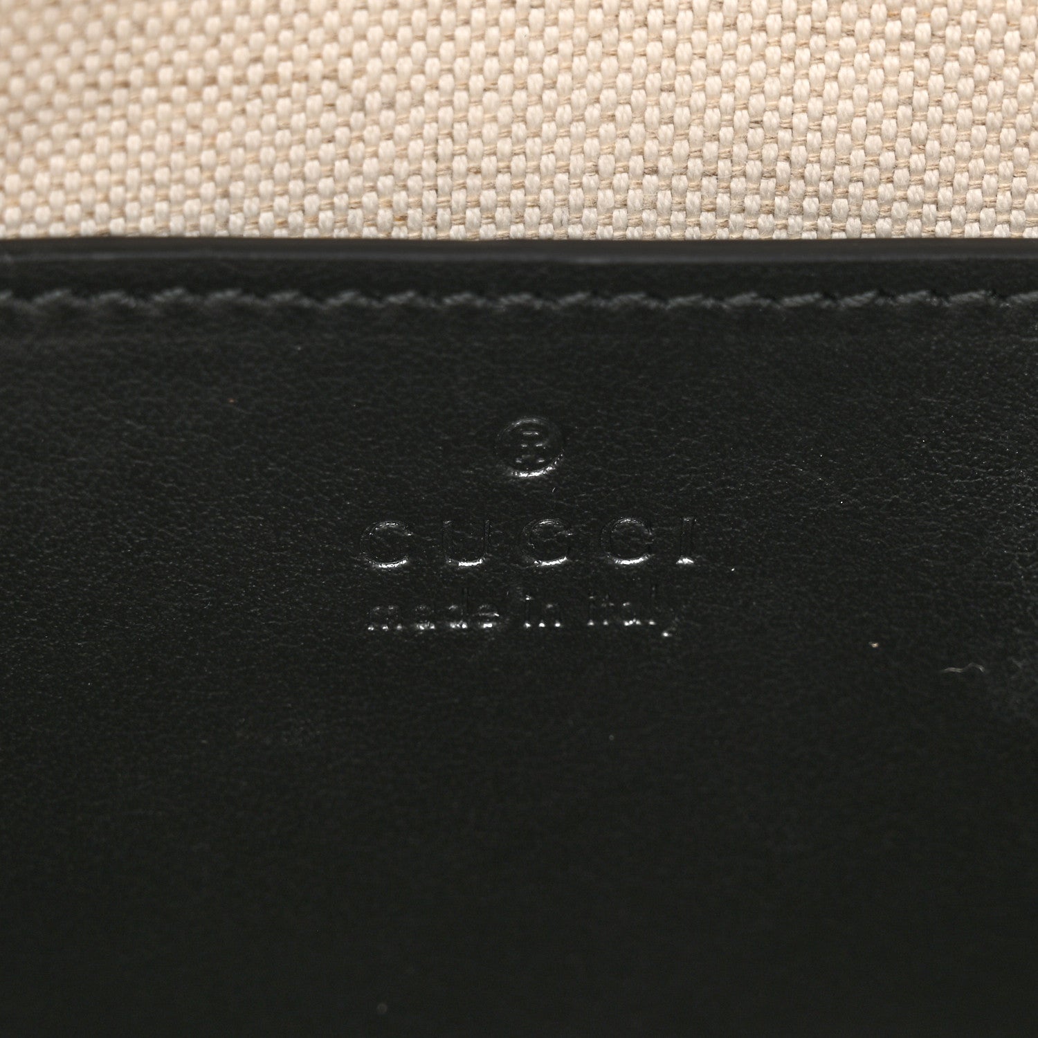 Gucci Calfskin GG Matelasse Shoulder Bag Black Natural 6 of 17