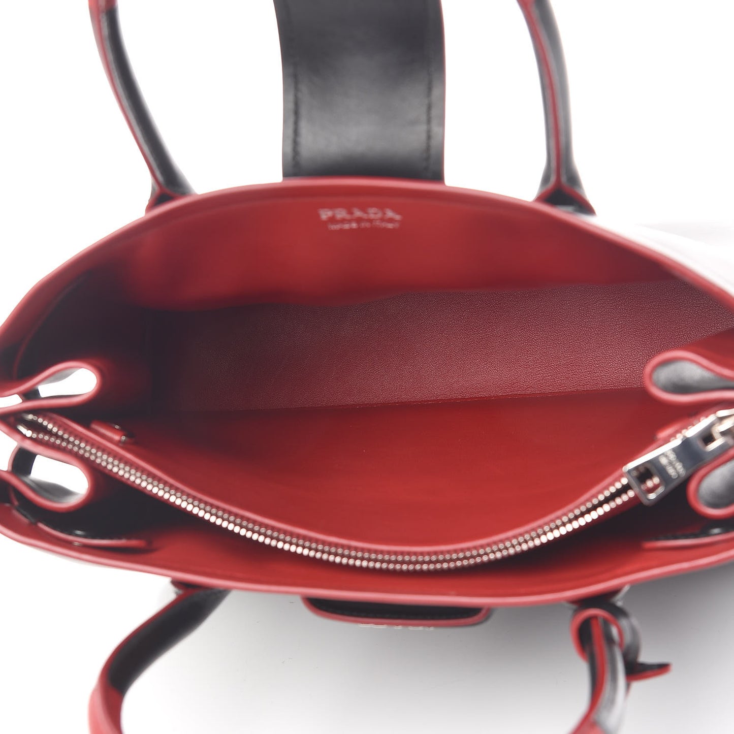 Soft Calfskin Shopping Tote Black Fuoco
