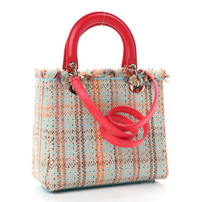 Christian Dior Tweed Heart Deco Medium Lady Dior Multicolor 2 of 8