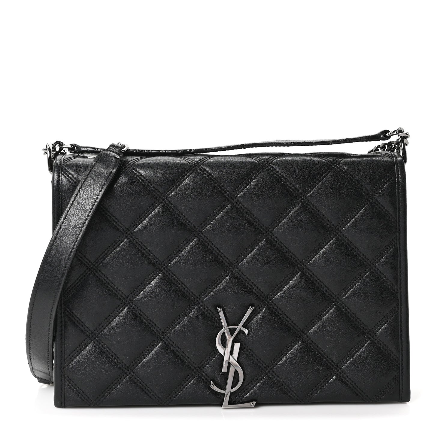 Lambskin Quilted Mini Becky Chain Bag Black