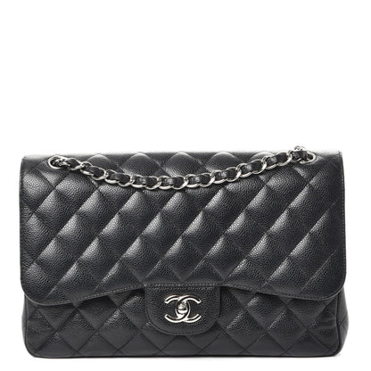 Chanel Caviar Quilted Jumbo Double Flap Black 1 of 9