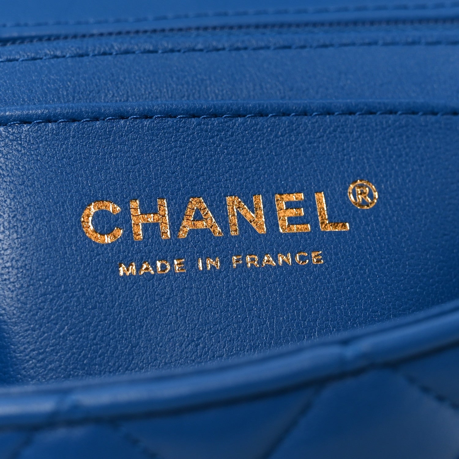 Chanel Lambskin Quilted Mini Rectangular Flap Blue 6 of 11