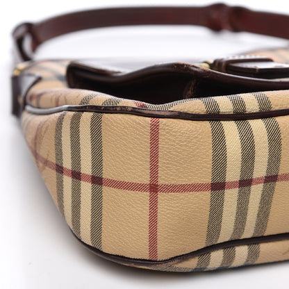Burberry Haymarket Check Shoulder Bag Brown 6 of 13