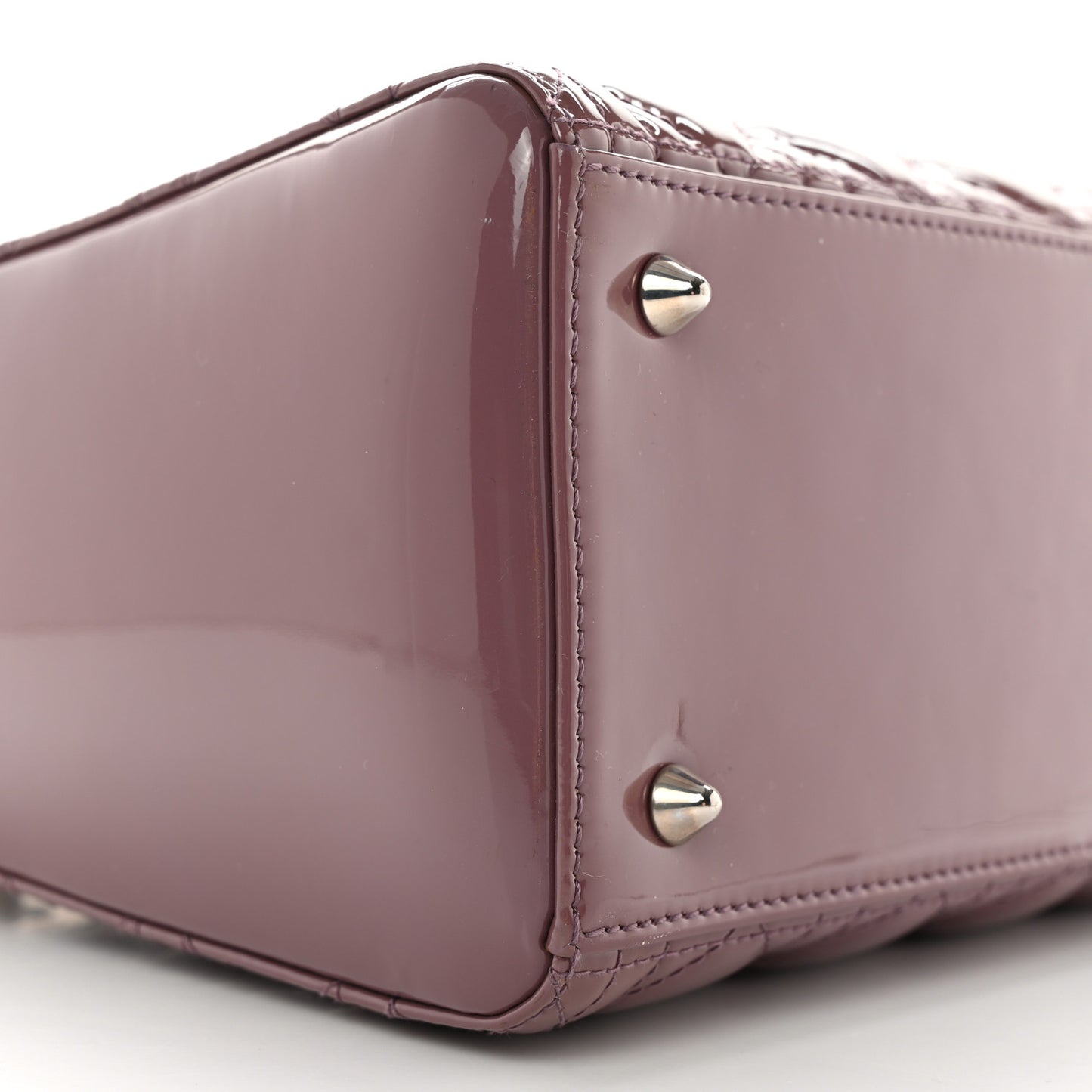 Patent Cannage Medium Lady Dior Purple