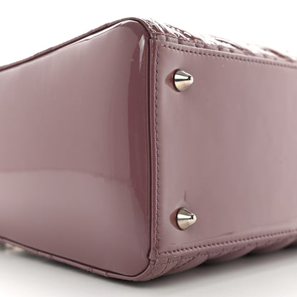 Christian Dior Patent Cannage Medium Lady Dior Purple 8 of 10
