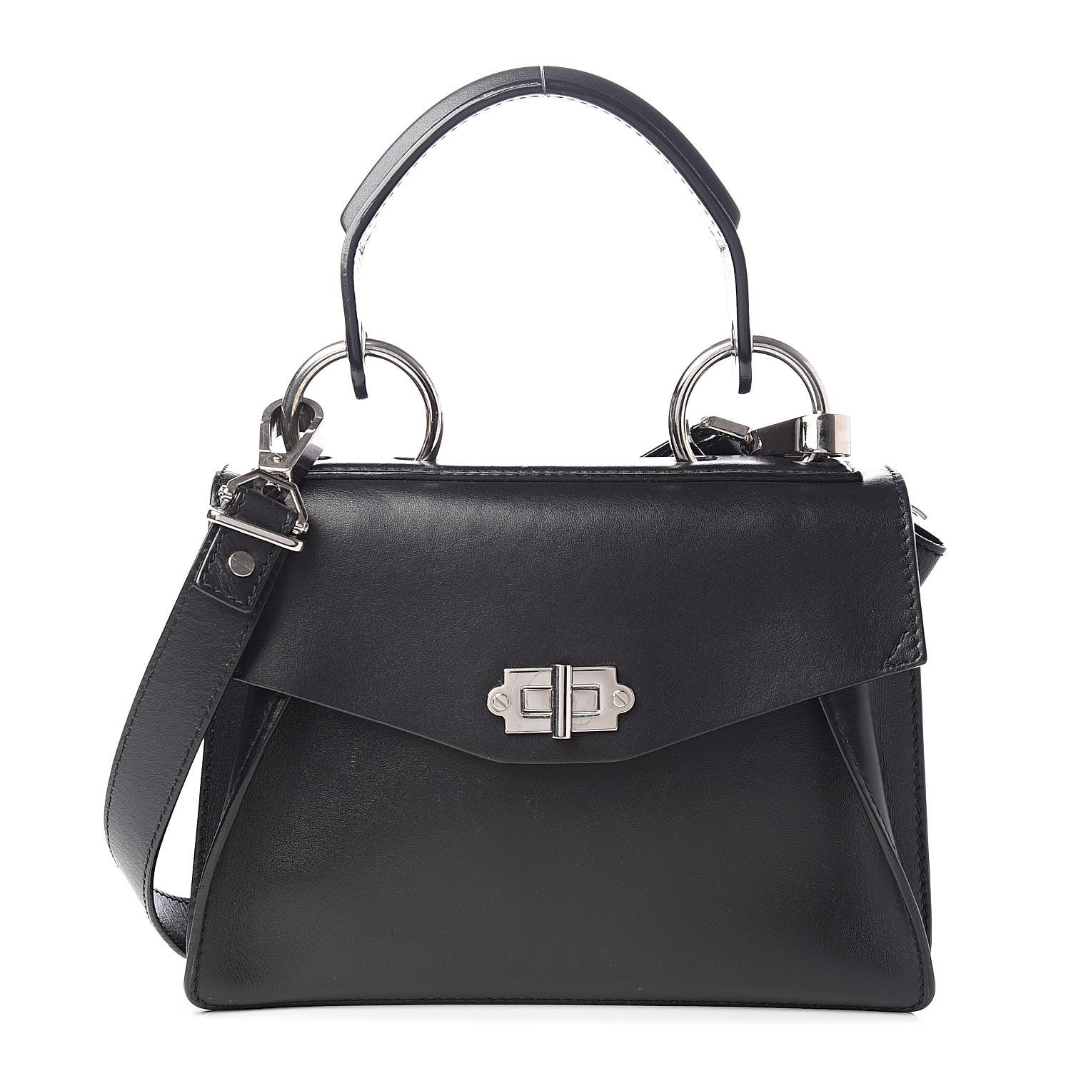 Proenza Schouler Calfskin Small Hava Top Handle Bag Black 1 of 11