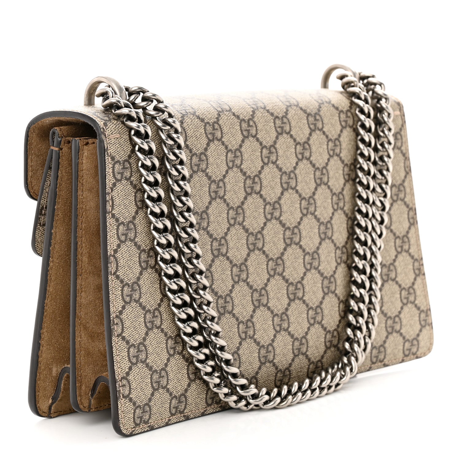 Gucci GG Supreme Monogram Small Dionysus Shoulder Bag Taupe 3 of 10