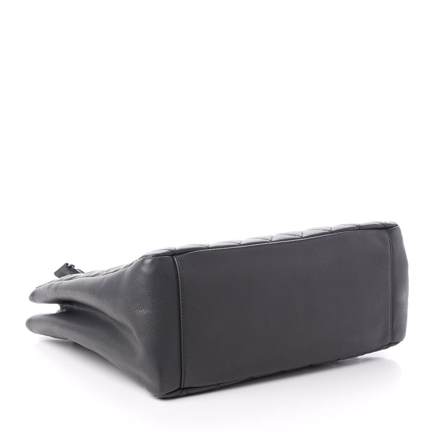 Caviar Quilted Grand Shopping Tote GST Dark Grey