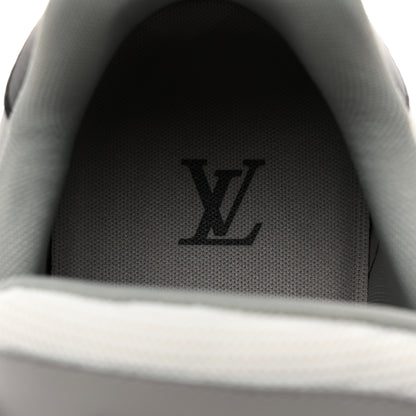 Louis Vuitton Calfskin Monogram Mens LV Trainer Sneakers 10 Grey Red Black 6 of 8