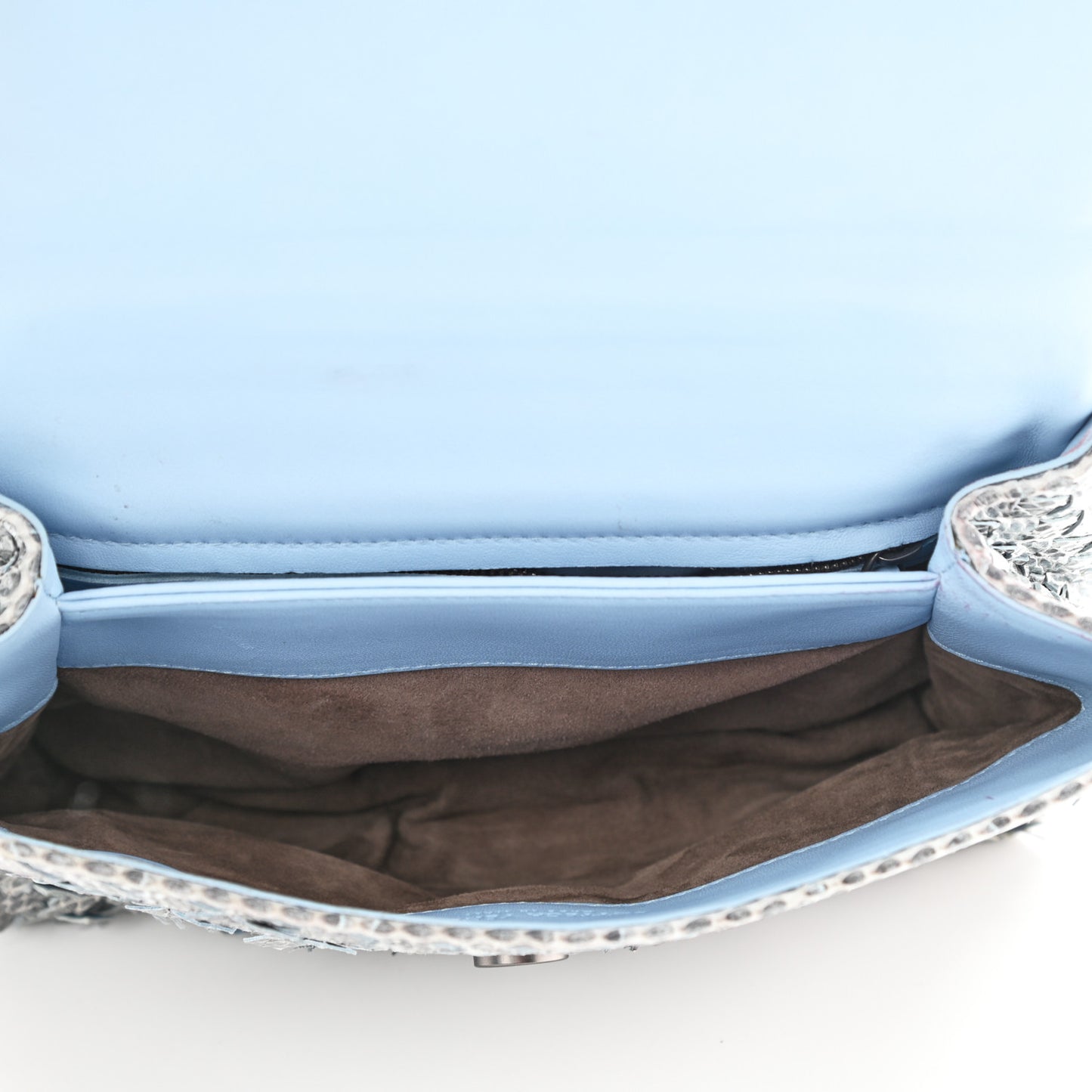 Tobu Ayers Intrecciato Small Olimpia Shoulder Bag Grey