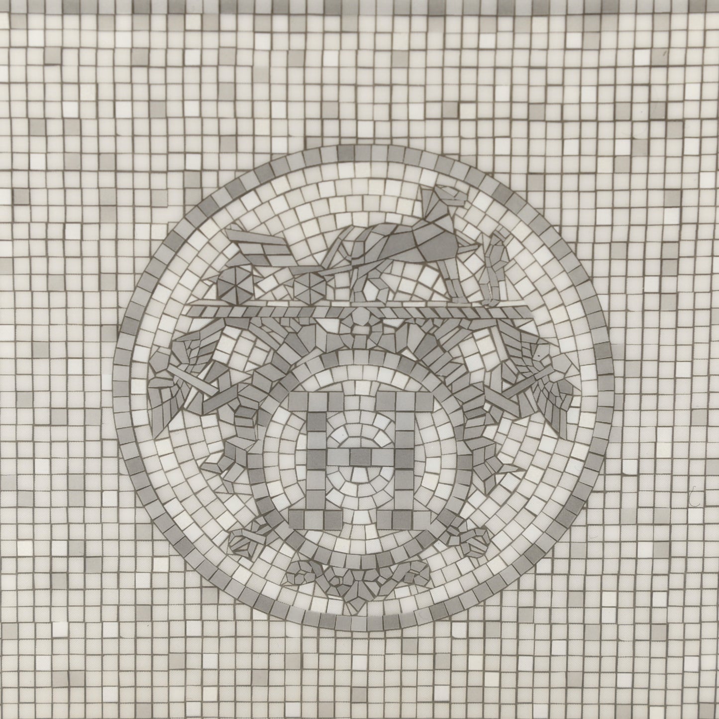 Porcelain Mosaique Au 24 Sushi Plate Platine