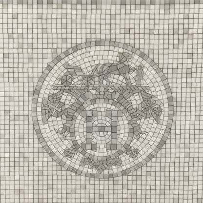 Hermes Porcelain Mosaique Au 24 Sushi Plate Platine 5 of 8