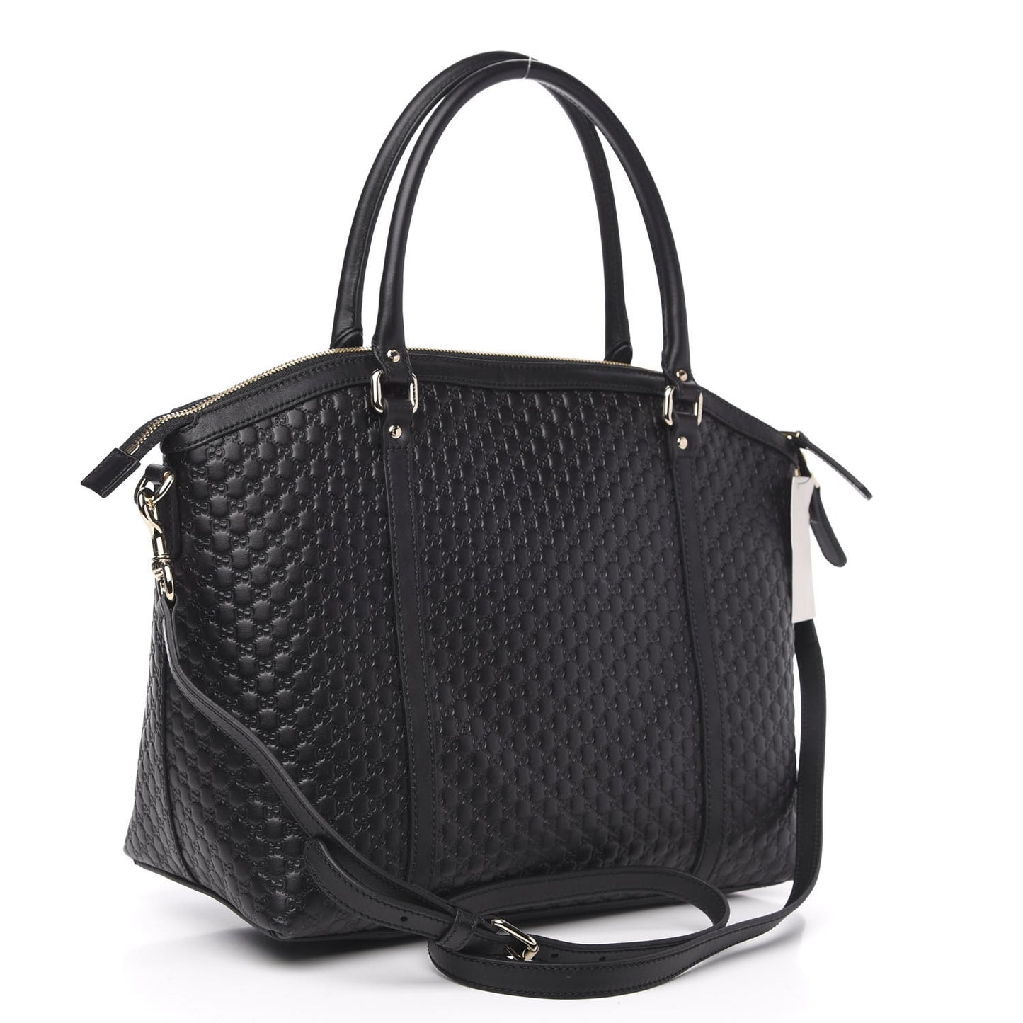 Soft Microguccissima Dome Satchel Black