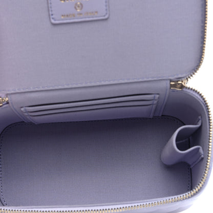 Chanel Lambskin Quilted Small Top Handle Vanity Case With Chain Light Purple 5 of 9