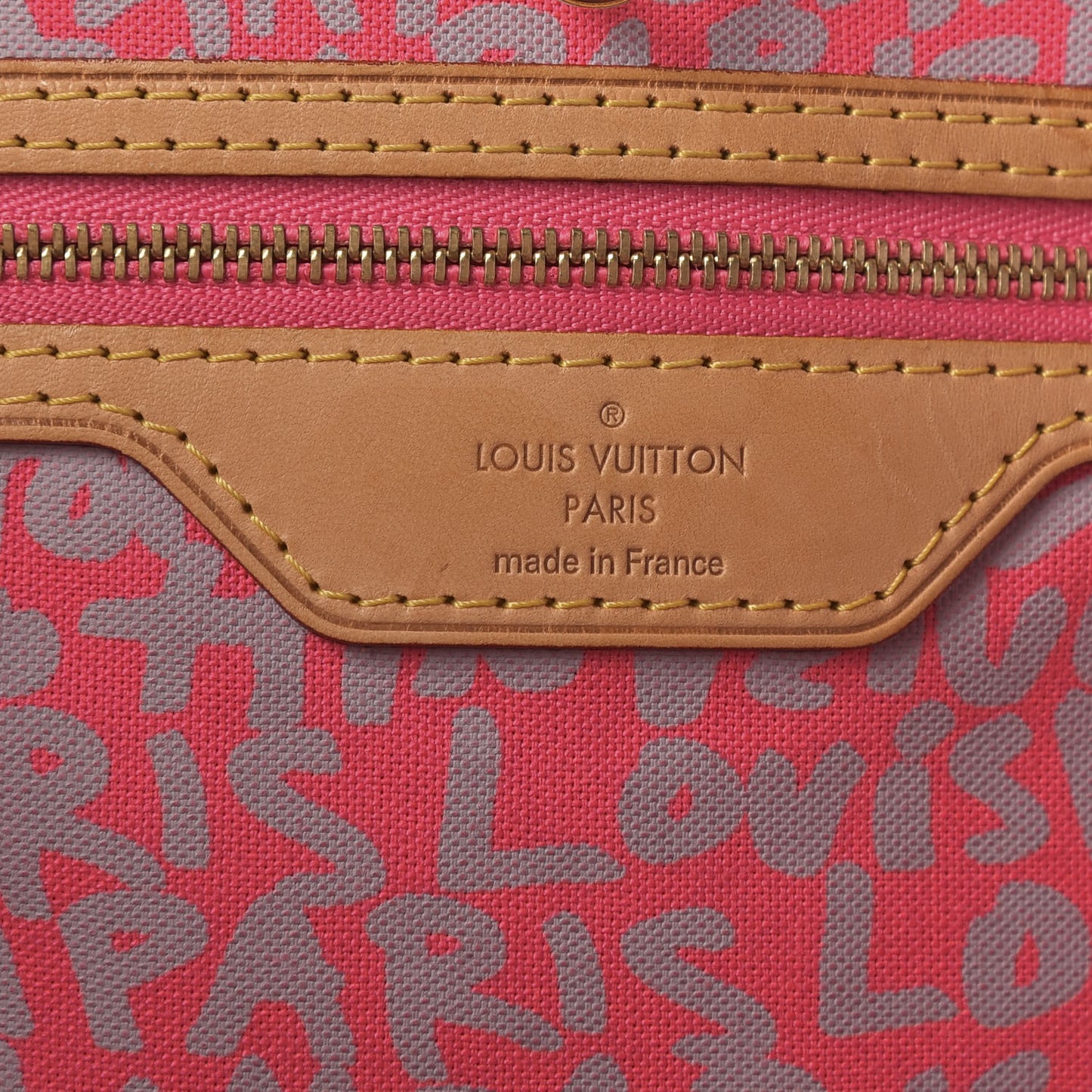 Monogram Graffiti Neverfull GM Fuchsia
