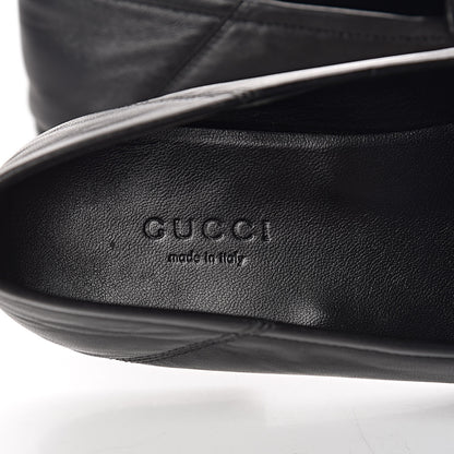 Gucci Lambskin Womens Brixton Horsebit Loafers 37 Black 10 of 16