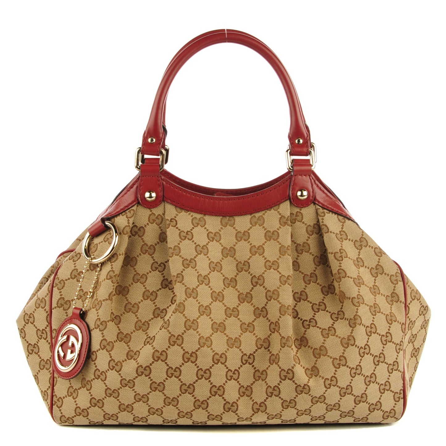 Monogram Medium Sukey Tote Dark Red