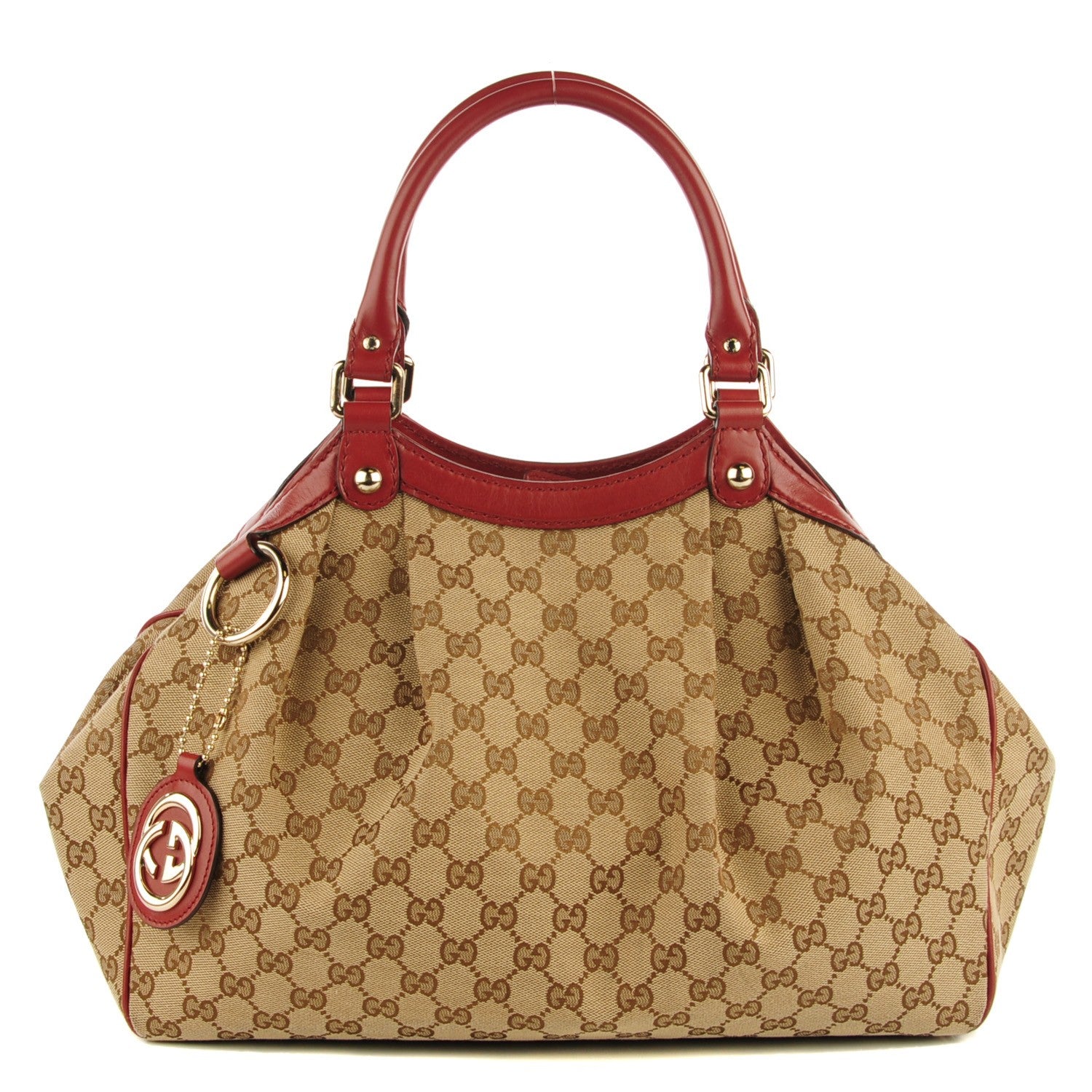 Gucci Monogram Medium Sukey Tote Dark Red 1 of 7