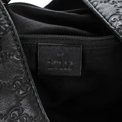 Gucci Guccissima Large New Ladies Web Hobo Black 6 of 7