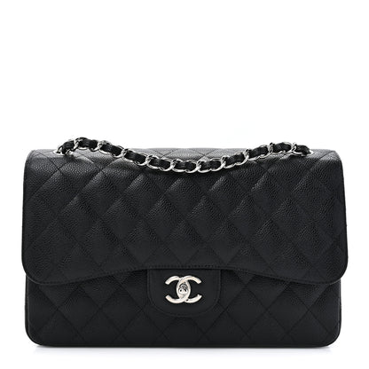 Chanel Caviar Quilted Jumbo Double Flap Black 1 of 11