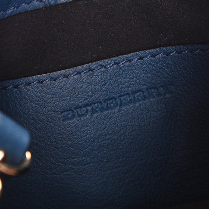 Burberry Suede Fringe Mini Bucket Bag Marine 6 of 8
