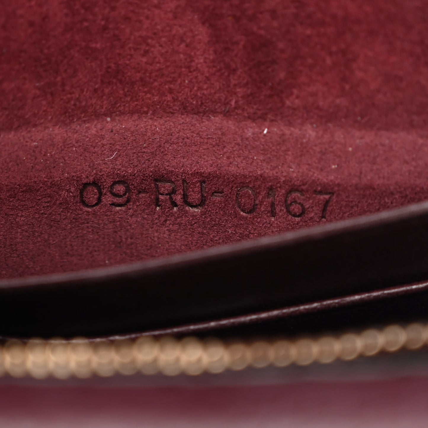 Grained Calfskin D-Bee Crossbody Burgundy