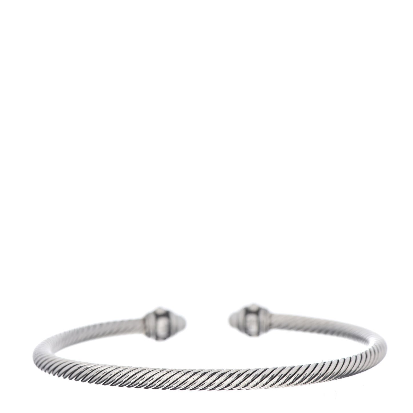 Sterling Silver 18K Yellow Gold Pearl 4mm Cable Renaissance Bracelet