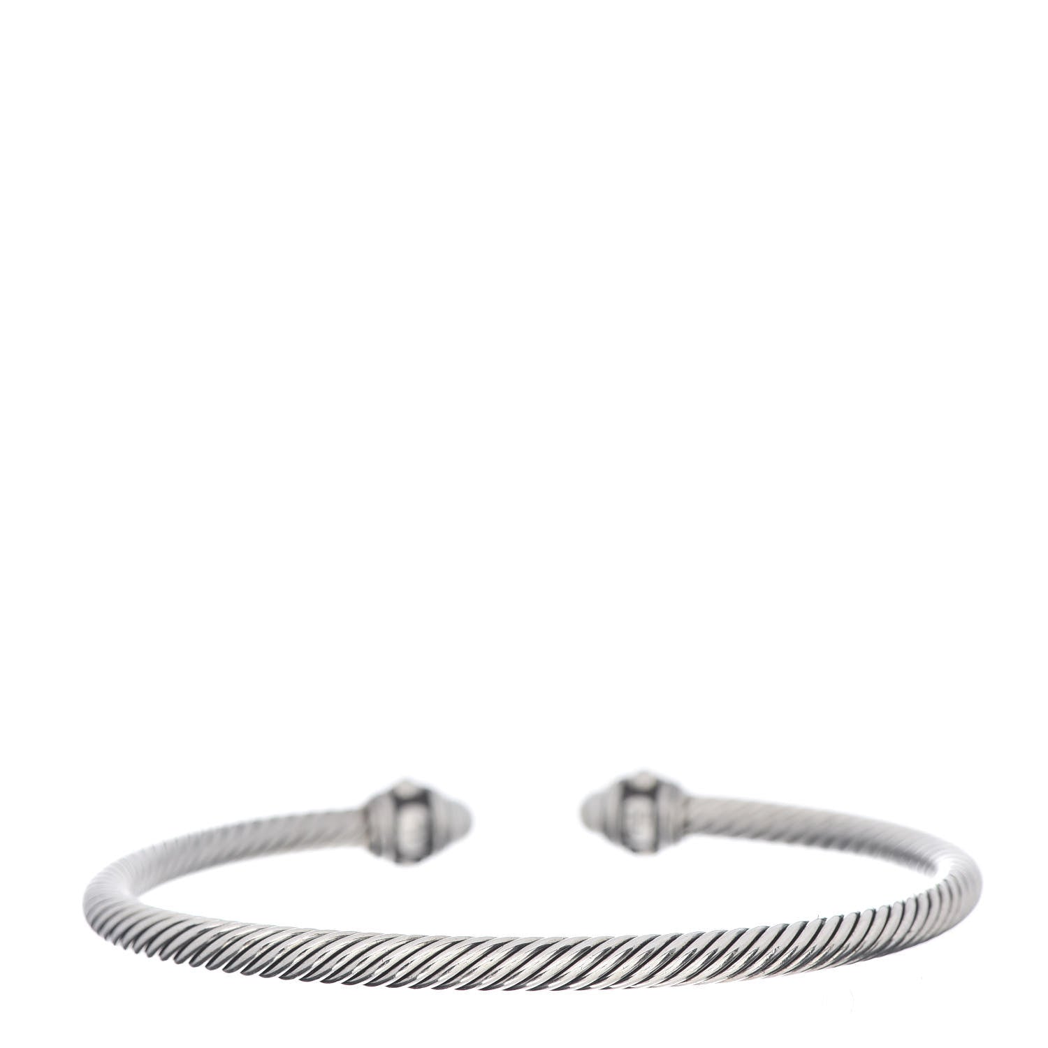 David Yurman Sterling Silver 18K Yellow Gold Pearl 4mm Cable Renaissance Bracelet 3 of 4