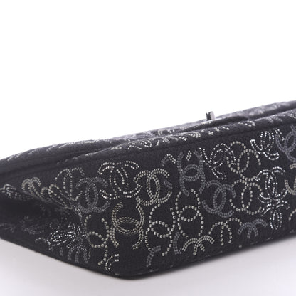 Chanel Tweed Strass Jumbo Pudong Flap Black 8 of 10