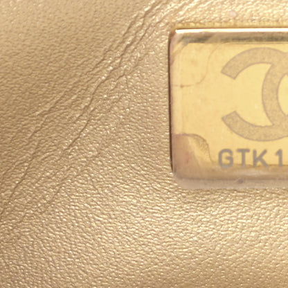 Chanel Lambskin Quilted Small CC Crystal Logo Chain Flap White 7 of 20