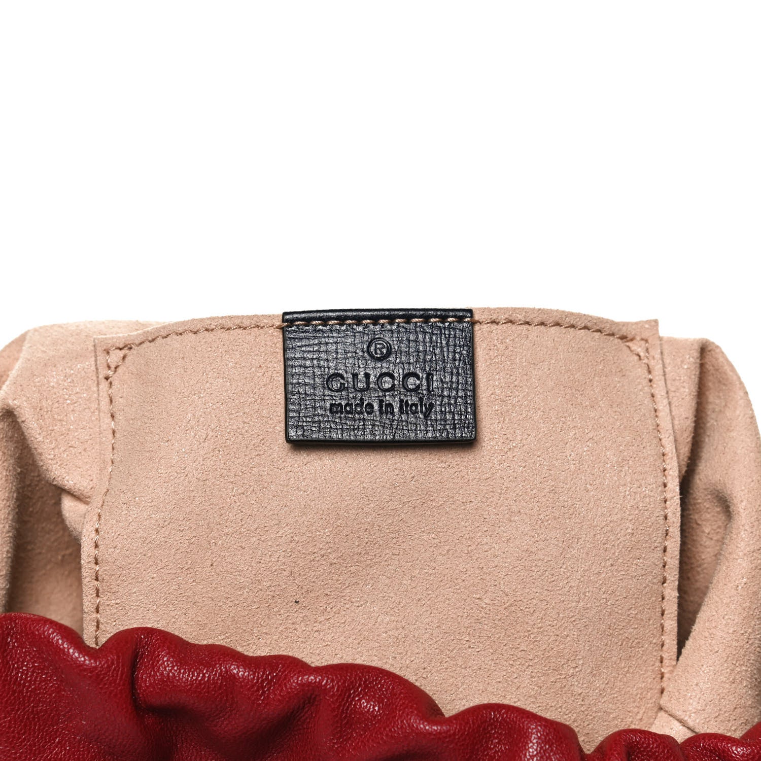 Gucci Azalea Sakai Be Green Calfskin Horsebit 1955 Drawstring Bucket Bag Blue New Cherry Red 6 of 12