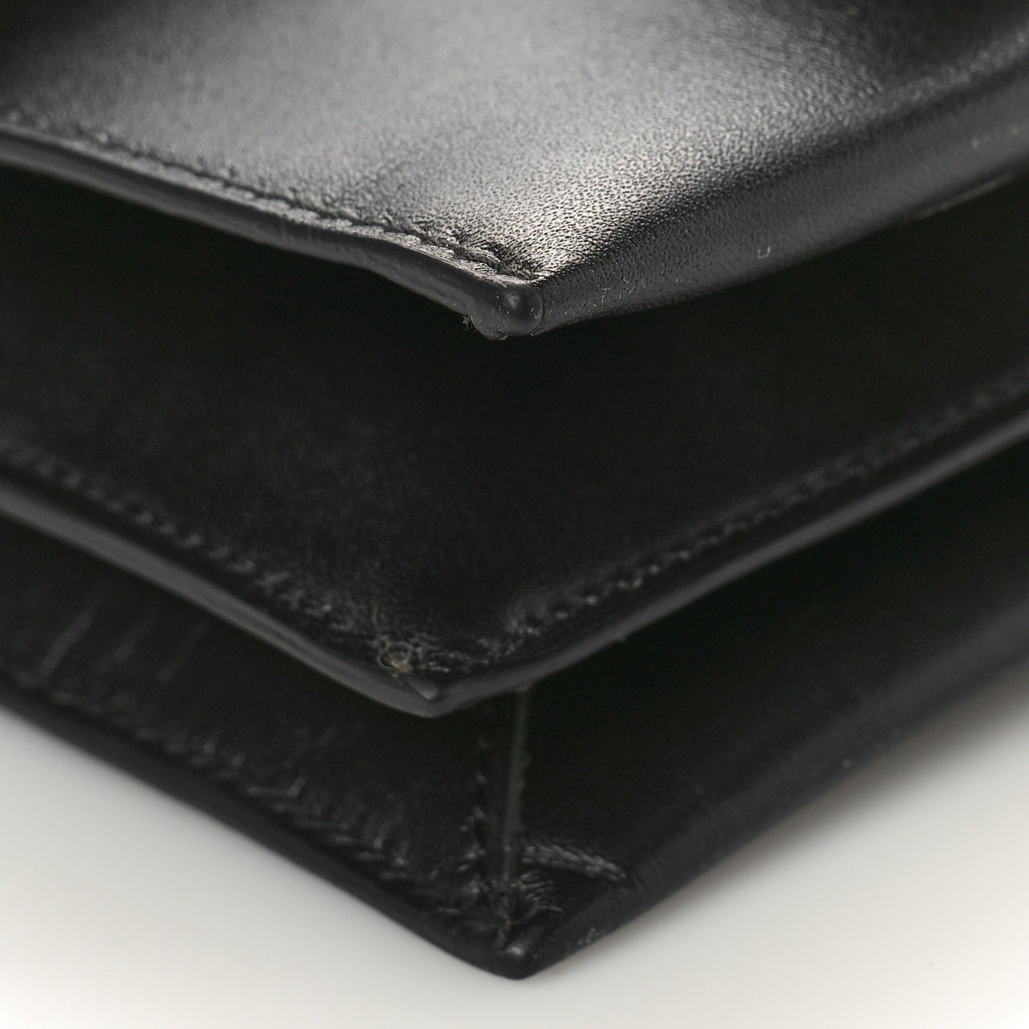 Palmellato Calfskin Hidden TF Top Handle Black