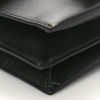 Tom Ford Palmellato Calfskin Hidden TF Top Handle Black 9 of 10